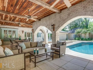Outdoor area at an Atlanta rental property